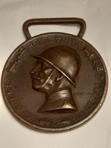 Italská pamětní medaile 1915-18, bez výrobce,   legie
