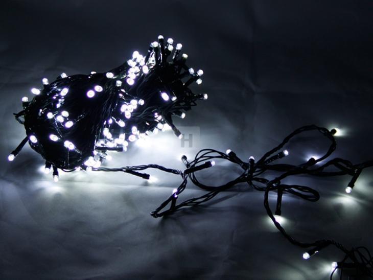 Vánoční osvětlení 200 LED studená bílá Programátor - Dům a zahrada