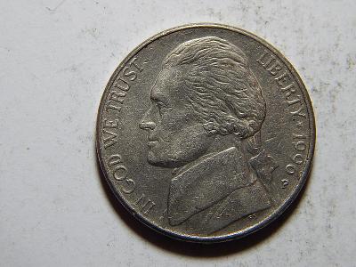 USA 5 Cents 1996P VF č21124