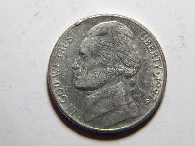 USA 5 Cents 1997P VF č21079