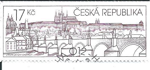 Pražský hrad 2010,  raž. zn. sm. s raz. FDC, NL. k.č. 631.