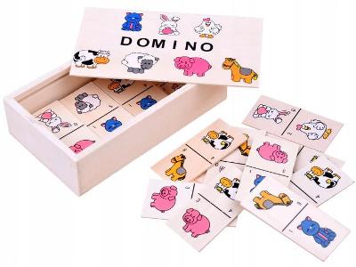Ilustrovaný domino pro děti zvířat ZA2515 AKCE!