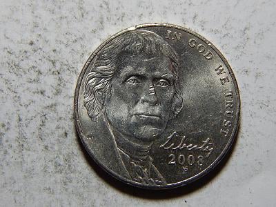 USA 5 Cents 2008P VF č20938