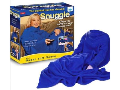 Fleecová deka s rukávy SNUGGIE 0108 modrá ZARUKA 24 + darek