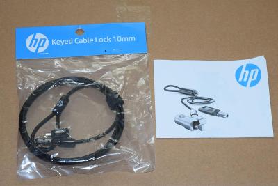 HP Keyed Cable Lock 10mm - lankový zámek pro notebook  (NOVÝ)