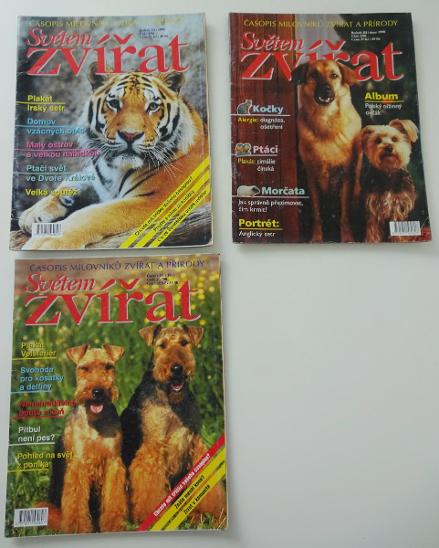 Staré časopisy - Světem zvířat - různá čísla, 1996 -1998