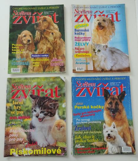 Staré časopisy - Světem zvířat - různá čísla, 1996 -1998