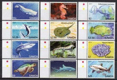 Samoa-Mořská fauna 2014**  Mi.1144-1155 / 55 €