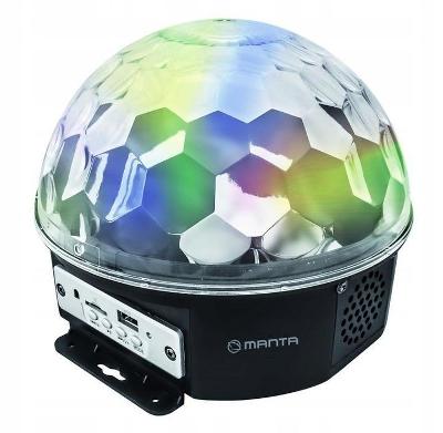 MANTA MDL 001 disco guľa LED efekty: 6 MP3