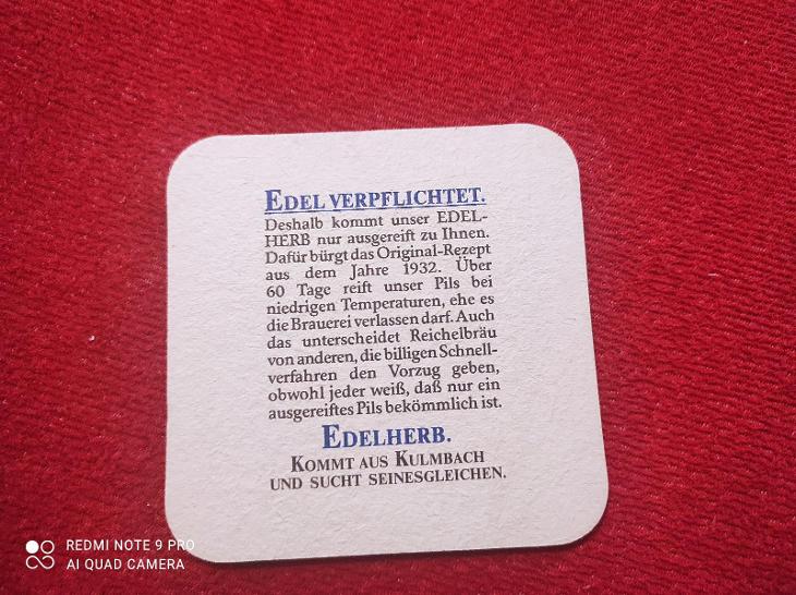 Edelherb Kulmbacher tácek - Nápojový průmysl