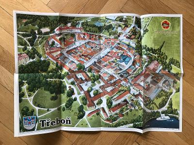 Třeboň – panoramatická mapa (1997, M Plan)