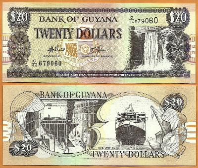 20 DOLLAR 2016 GUYANA  UNC  P30