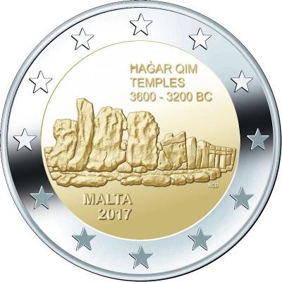 Malta 2 euro 2017 Hagar Qim