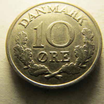 Dánsko - 10 Ore 1966