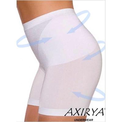 Bezešvé stahovací kalhotky s nohavičkou AXIRYA PF002 - S/M - tělové
