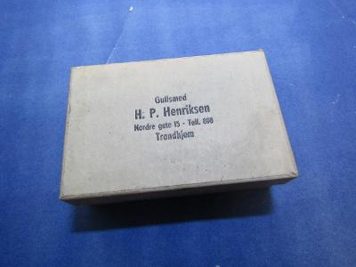 Papírová krabička Gullsmed H.P.Henriksen