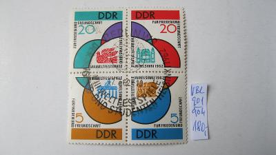 DDR - razítkovaný V blok katalogové číslo 901/904