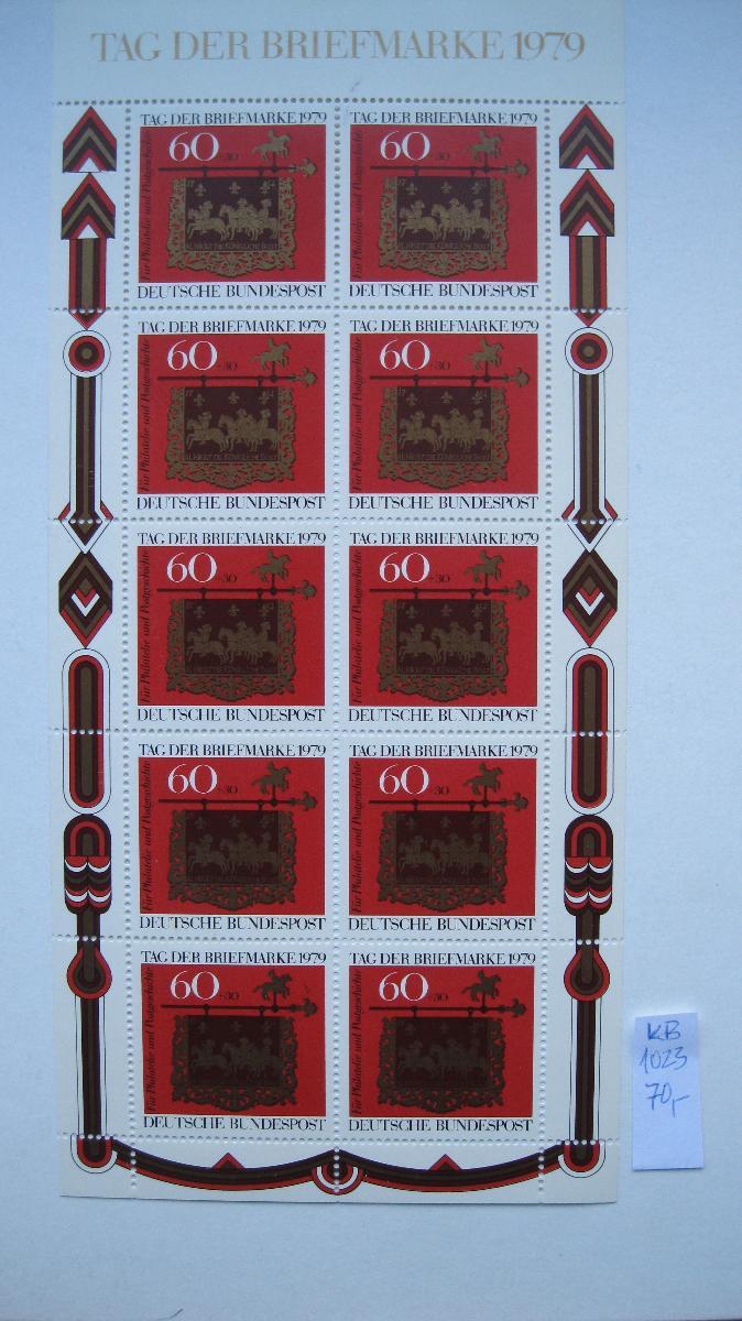 Německo BRD - čistý KB blok známek katalogové číslo 1023