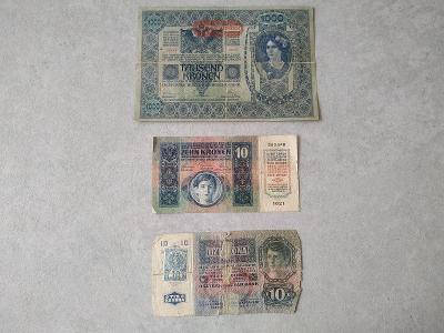 Bankovka stará bankovka Platidlo Sbírka 1000 10 ČSR  R.U. Peníze Top