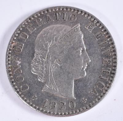 20 centimos Švýcarsko 1920