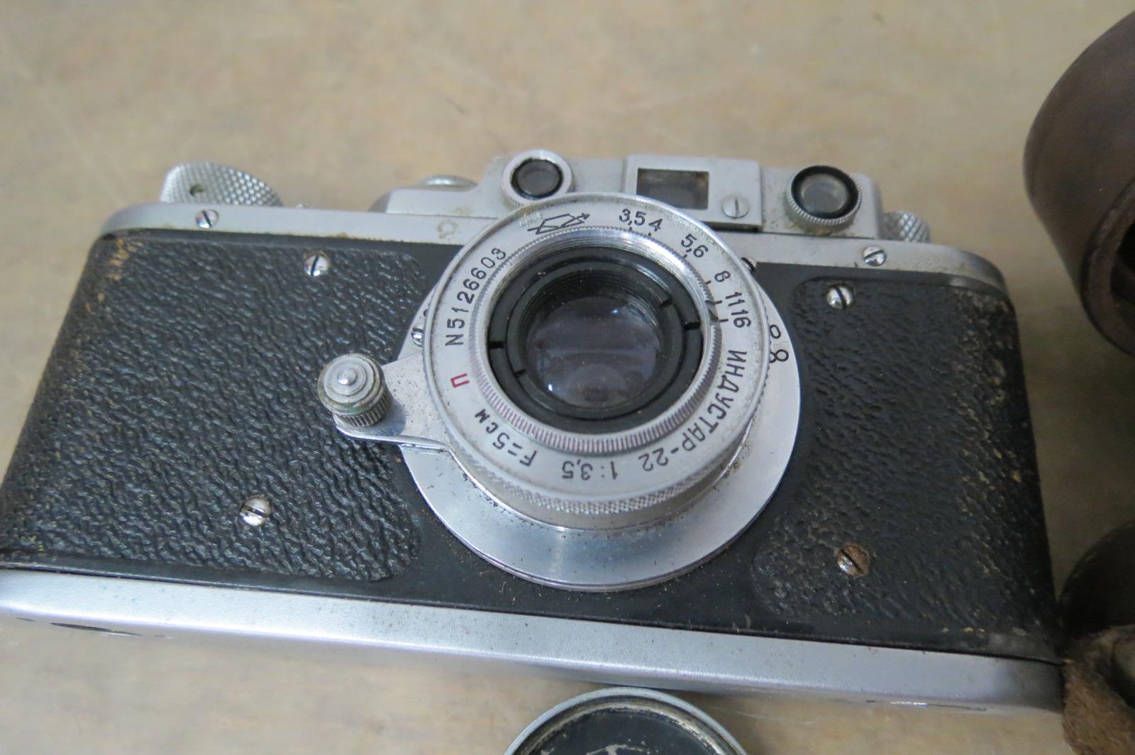 Starý fotoaparát Zorki kopie Leica - pěkný stav - Starožitnosti a umění