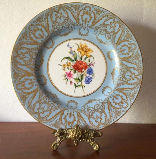 Dekorační talíř porcelán Royal Worcester Anglie - Starožitné porcelánové talíře