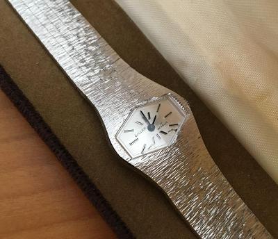 GILLEX Swiss dámské stylové hodinky retro 1970 mechanické 17 jewels