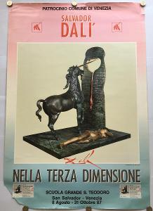 PLAKÁT Výstava Salvador Dalí Nella Terza Dimensione