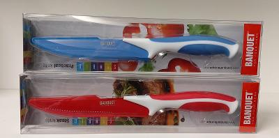BANQUET Nůž kuchařský s nepřilnavým povrchem 23,4 cm. Modrý - Nový.
