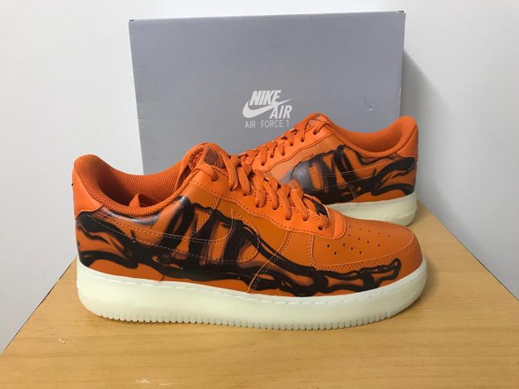 Nike Air Force 1 07 QS Orange Skeleton vel.44/28cm | Aukro