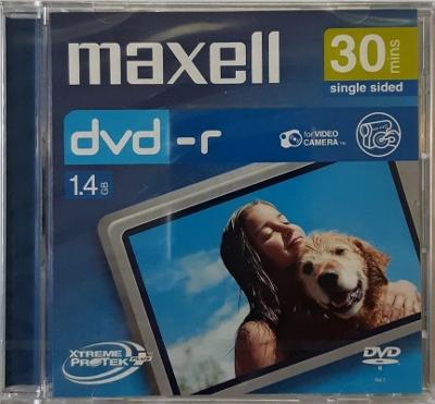 Zapisovatelný disk DVD-R Maxel DMR-30 o průměru 8 cm
