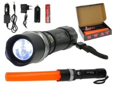LIGHT CREE XM-L LED svítilna SWAT nabíjecí ZOOM 800m ZARUKA +DAREK