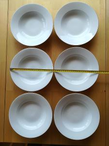 Sada šesti starých hlubokých talířů značeno Thun