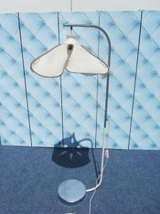 Funkcionalistická stylová chromovaná stojanová lampa-SUPER MODEL č-1