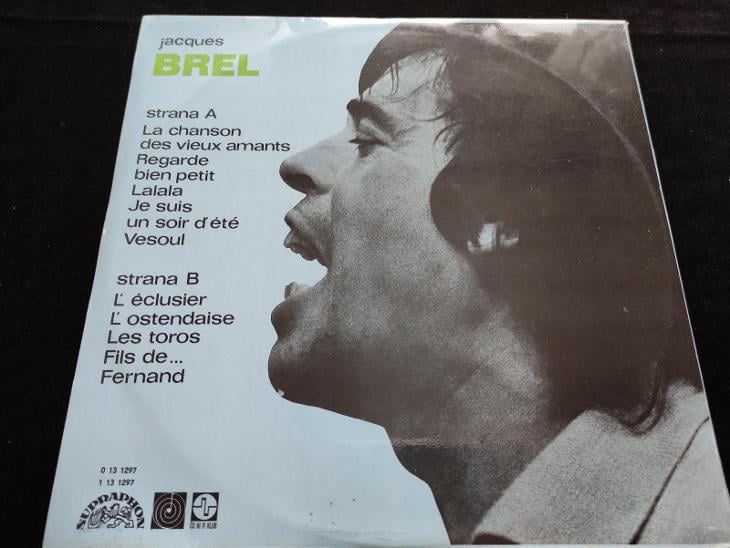 Jacques Brel (chanson, s přílohou, LP v top stavu) - Hudba