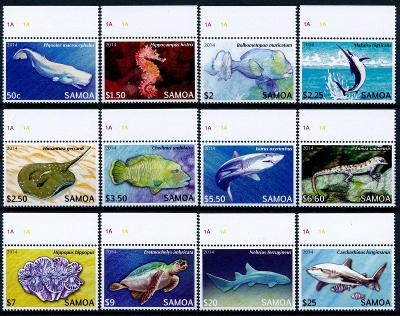 Samoa 2014 ** /Mi. 1144-55 , komplet , ryby  , /L22/