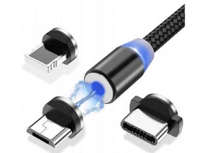 4 barvy Magnetický USB-C kabel s LED IPHONE MICRO + DAREK
