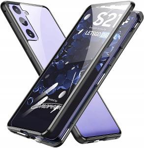 Samsung Galaxy S21+ Plus kryt pouzdro METAL MAGNETIC DUAL GLASS dual57