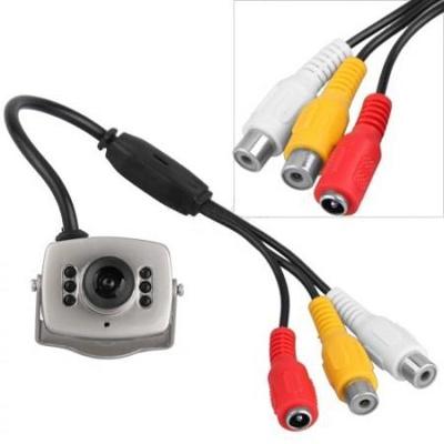 Mini CCTV barevná kamera se zvukem, 6 infra led