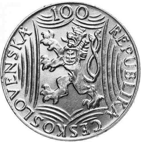 Stříbrná mince 100 Kčs J. V. Stalin 1949, perfektní stav, Ag 14 g