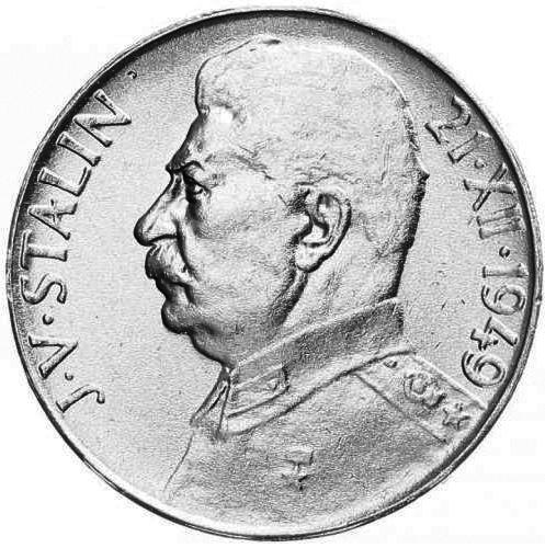 Stříbrná mince 50 Kčs J. V. Stalin 1949, perfektní stav - Numismatika