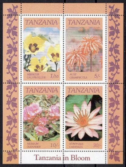Tanzánie-Flóra 1986**  Mi.Bl.57 / 1,50 €