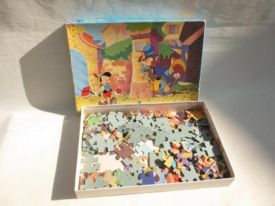 Retro puzzle Pinocchio 120 piece 33,5x48,5 cm Celementoni Walt Disney