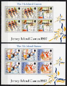 Jersey-Sportovní hry 1997**  Mi.4Klb.787-792 / 32 €   2 skeny