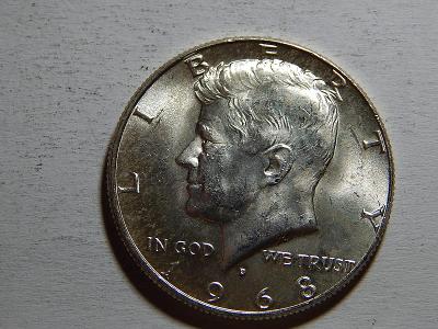 USA 1/2 Dollar 1968 D Ag UNC č31705