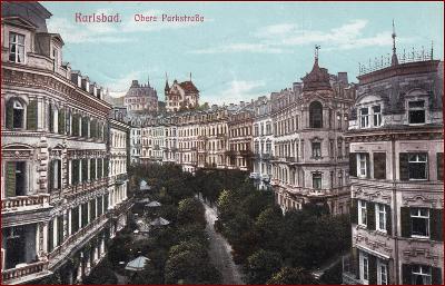 Karlovy Vary (Karlsbad) * Parkstrasse, ulice, část města * M1034