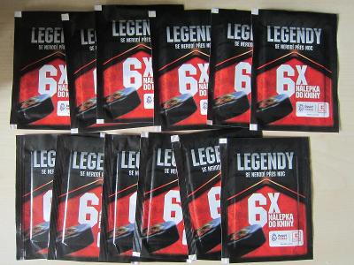 Legendy hokej 12ks nálepky do knihy hokeje /Kaufland edice