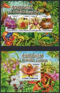 Sao Tomé e Príncipe-Orchideje 2015**  Mi.20 €
