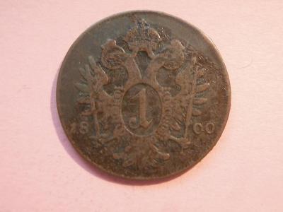 1 Krejcar 1800 A ,  František I.