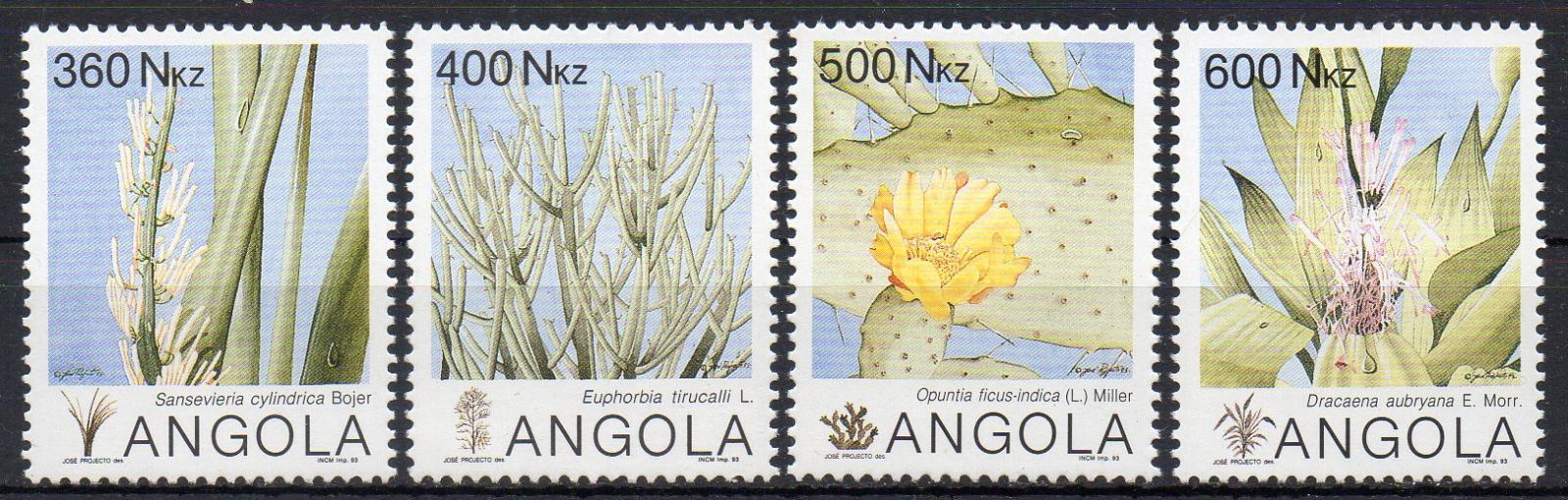 Angola-Flóra 1993**  Mi.928-931 / 7,50 € - Známky
